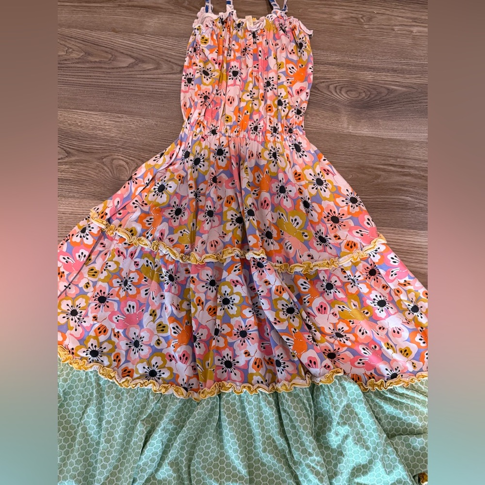 Matilda Jane Tell Me More Floral Maxi Dress The Adventure Begins Girls size 8 - Picture 5 of 15